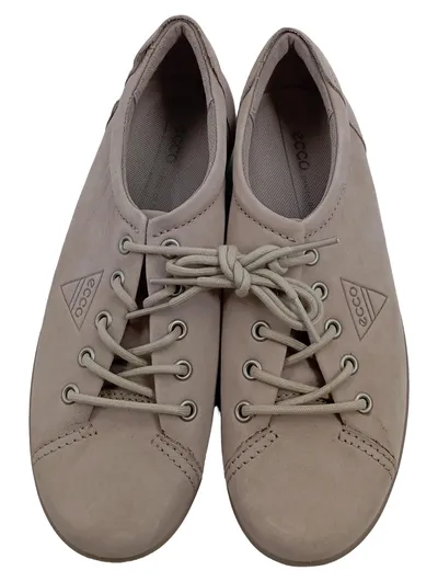 ECCO Sneaker low Damen Grau Gr. 36 Leder Casual Freizeit