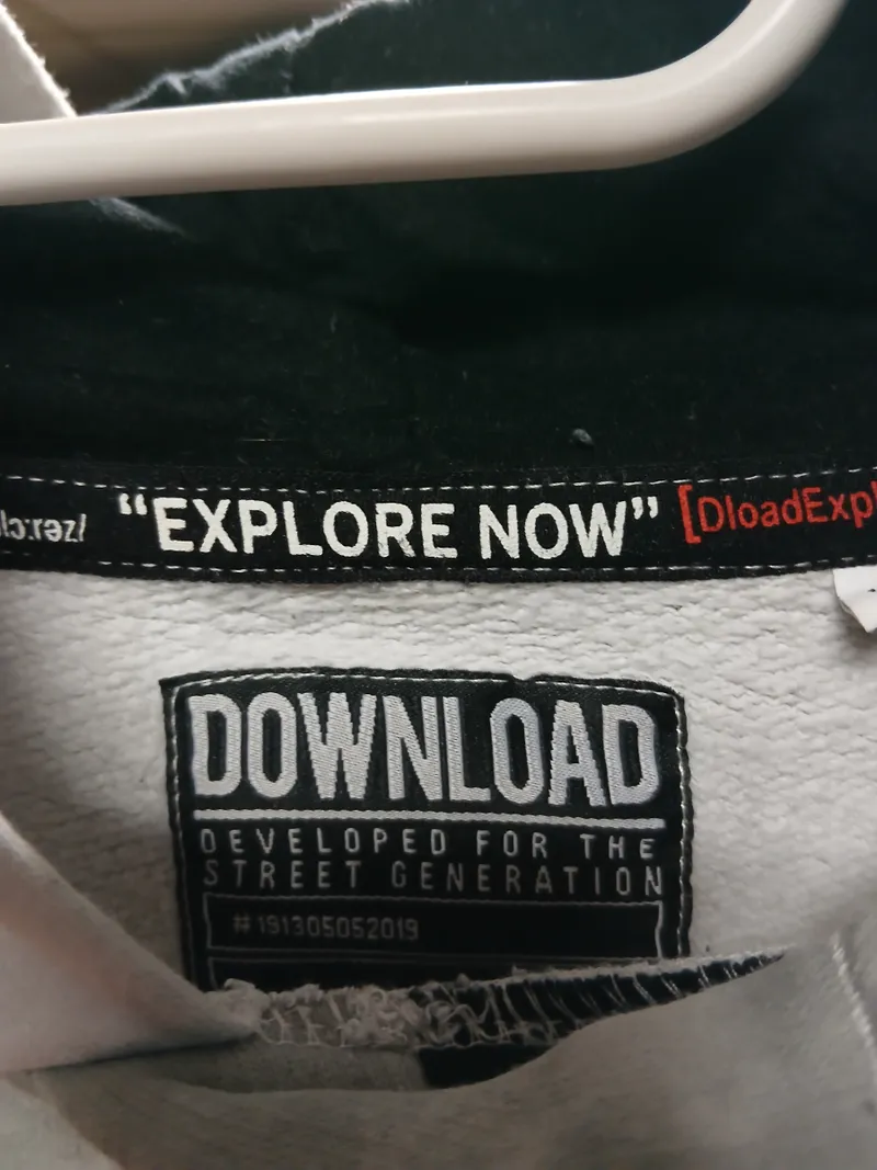 DOWNLOAD Kapuzenpullover Hoodie Herren Gr. 182 Grau Meliert Streetwear 3