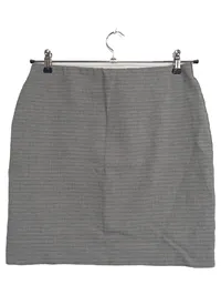 Hallhuber Damen Bleistiftrock Gr. 38 M Grau Kariert Business Klassisch 1