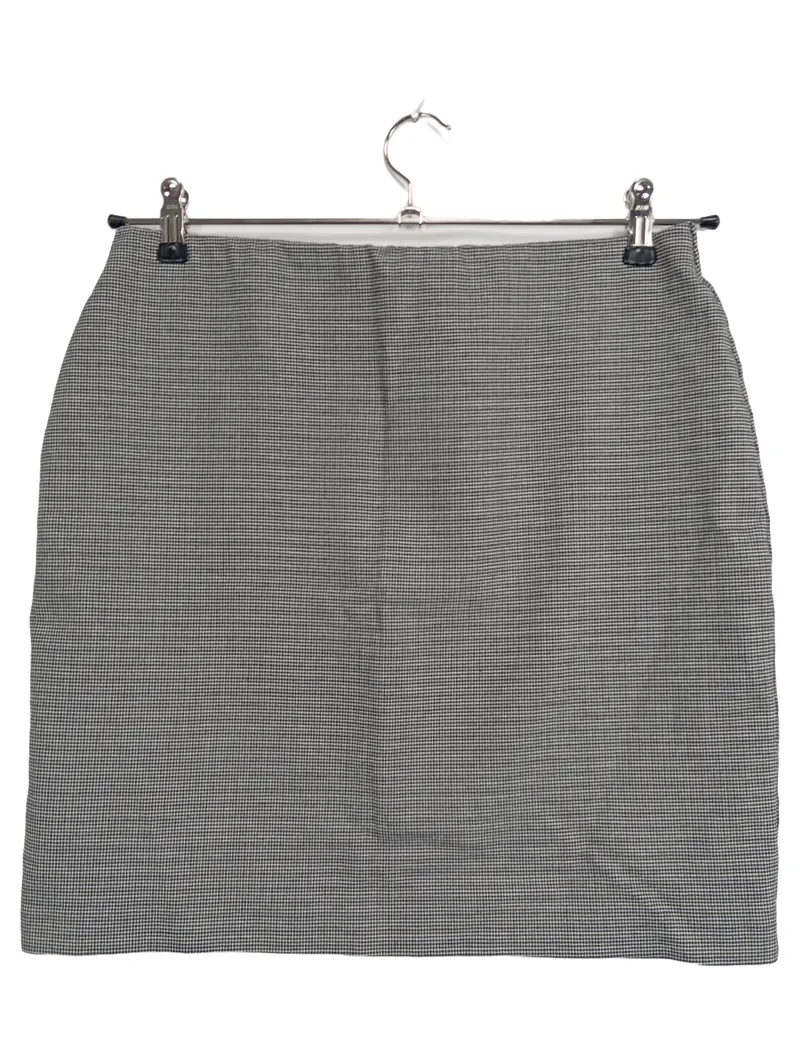Hallhuber Damen Bleistiftrock Gr. 38 M Grau Kariert Business Klassisch 1