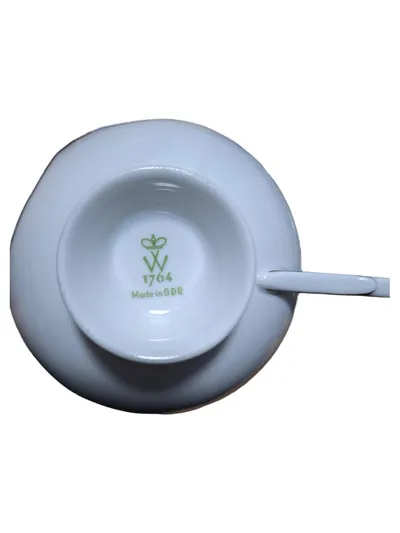 Wallendorfer Porzellan Sammelgedeck 3-teilig Tasse Untertasse Kuchenteller