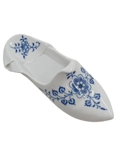 Meissen Porzellan Aschenbecher Schuh Zwiebelmuster Weiß Klassisch