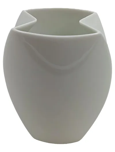 Rosenthal Vase Flux studio-linie Porzellan Weiß 16x5cm Modern