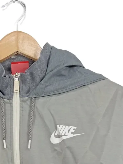 Nike Windrunner Trainingsjacke Herren Gr. M Grau Kapuze Sportjacke