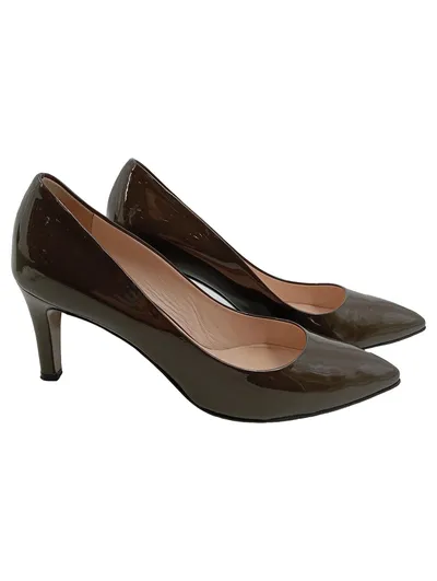 Phillip Hardy Damen Pumps Lackleder Braun Gr. 37 Elegant Klassisch