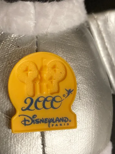 Disneyland Paris Maus Kuscheltier Retro Astronaut Weiß 18 cm