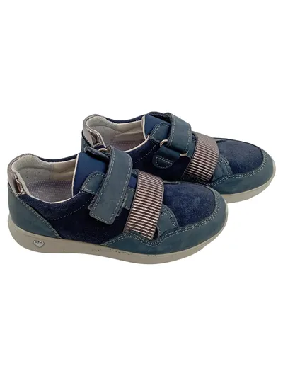 Ricosta Lauflernschuhe SympaTex Leder Blau Klettverschluss Gr 27