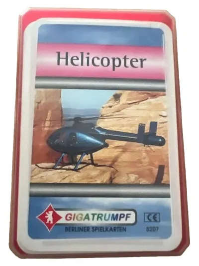 Gigatrumpf Hubschrauber Berliner Spielkarten Kartenspiel Quartett Helicopter