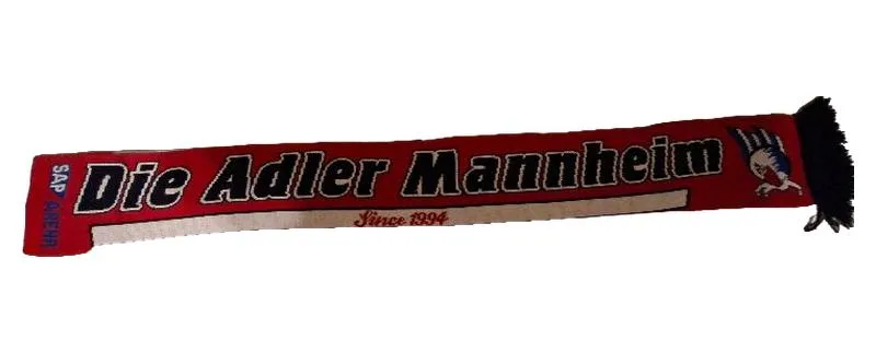 Adler Mannheim Fanschal Die Adler Mannheim Since 1994 Rot 140x17 cm 3