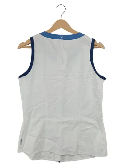 Armani Jeans Damen Bluse Ärmellos Weiß Gr. 40 L Casual