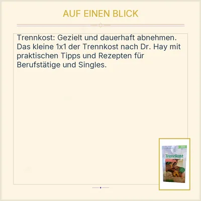Südwest Verlag Kochbuch Trennkost Gezielt abnehmen Heike Knophius Ratgeber