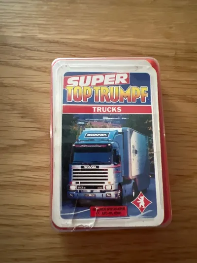 Berliner Spielkarten Super Top Trumpf Trucks Quartett Kartenspiel LKW