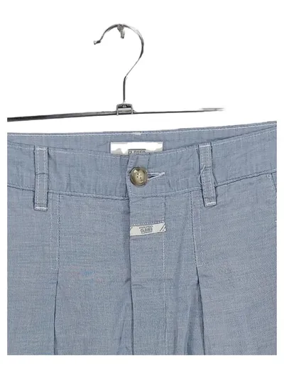 Closed Damen Stoffhose Blau Gestreift Gr. 26 W26 Falten Casual