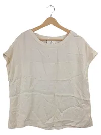 Comma Damen Pullunder Beige Gr. 42 Basic Kurzarm 1