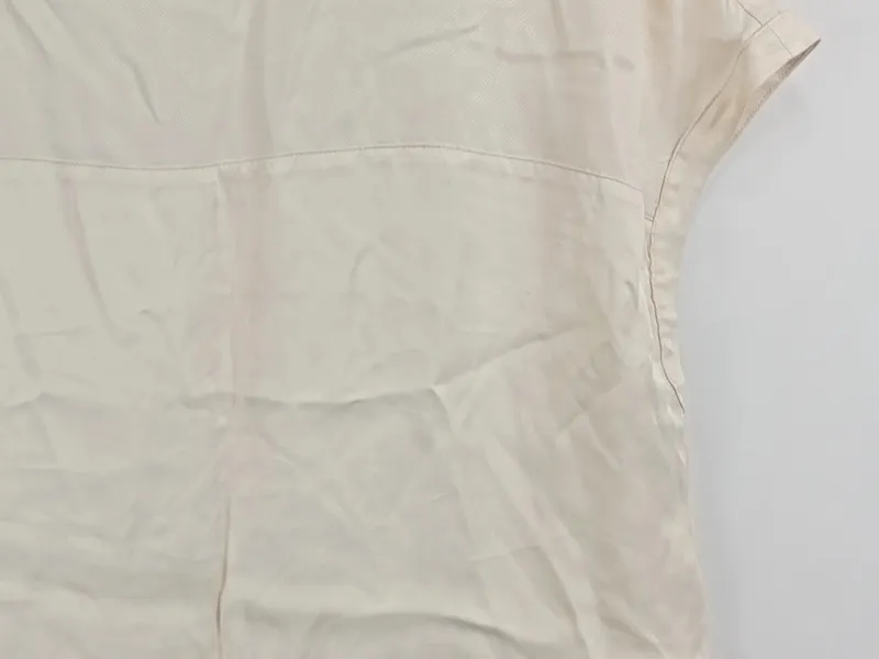 Comma Damen Pullunder Beige Gr. 42 Basic Kurzarm 3