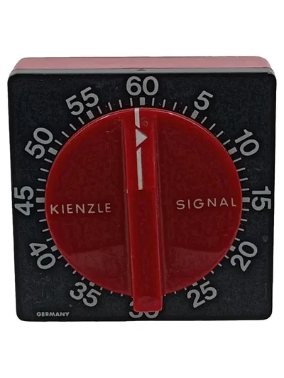 Kienzle Signal Mechanischer Küchenwecker Analoge Zeitschaltuhr Retro Rot