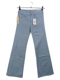 Diesel Damen Jeans Straight Leg Blau Gr. 36 Casual 1