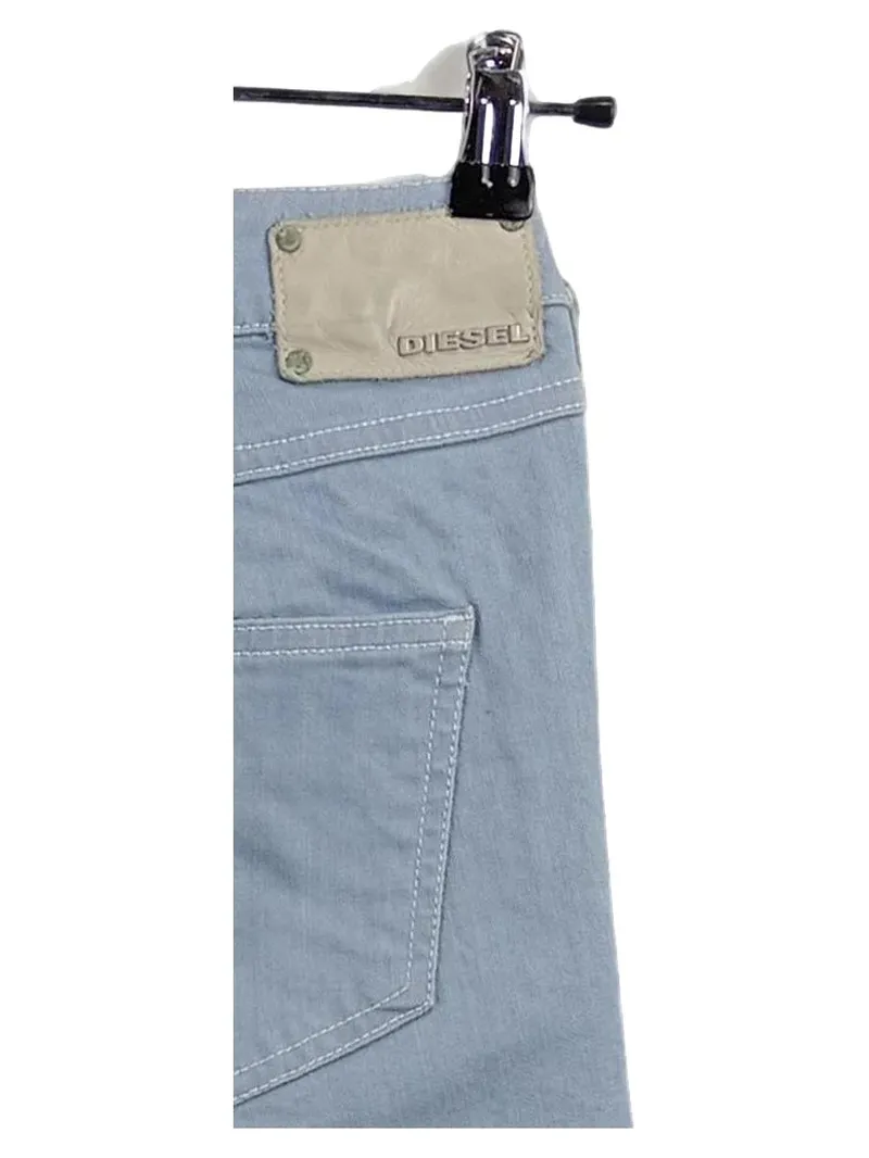 Diesel Damen Jeans Straight Leg Blau Gr. 36 Casual 5