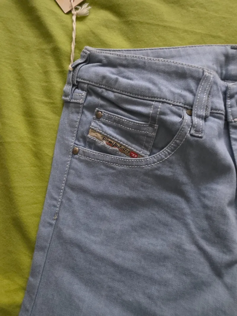 Diesel Damen Jeans Straight Leg Blau Gr. 36 Casual 7