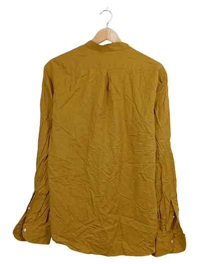 EDUARD DRESSLER Herren Freizeithemd Gelb Stehkragen Gr. 41 L Shaped Fit