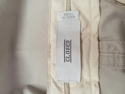 Closed Herren Chino Stoffhose Beige Gr. 52 W36 XL Casual Baumwolle