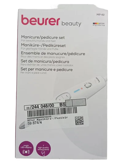 Beurer MP 42 Maniküre- und Pediküreset Nagelpflege Gerät Weiß