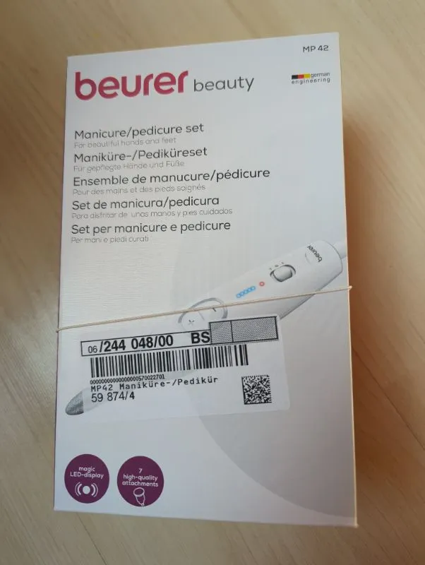 Beurer MP 42 Maniküre- und Pediküreset Nagelpflege Gerät Weiß 3