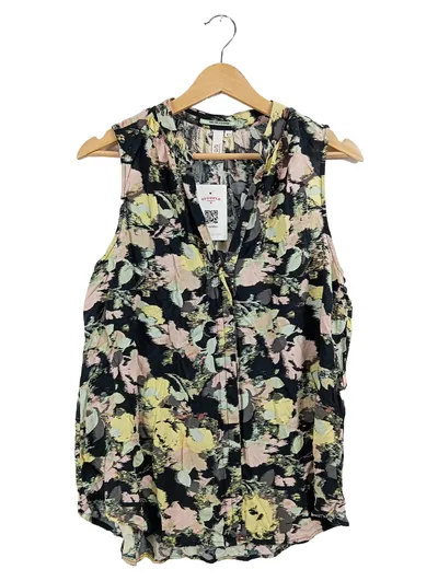 Q/S designed by Damen Bluse Gr. 42 Mehrfarbig Blumenmuster Ärmellos