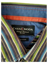 CASAMODA Herren Business Hemd Langarm Gestreift Mehrfarbig Gr. 48, M 2