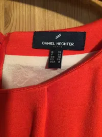 Daniel Hechter Damen Etuikleid Rot Gr. 36 S Businesskleid Viskose 3