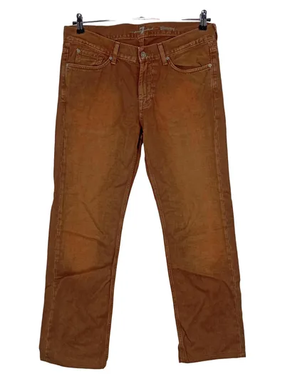 7 For All Mankind Slimmy Jeans Herren Braun W36 52 XL Slim Fit