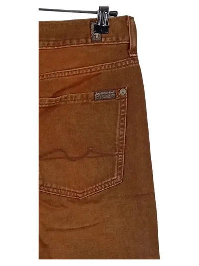 7 For All Mankind Slimmy Jeans Herren Braun W36 52 XL Slim Fit