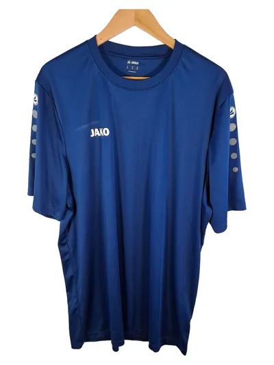 JAKO Sport Shirt Herren T-Shirt Kurzarm Trainingsshirt Blau Gr. 56 3XL