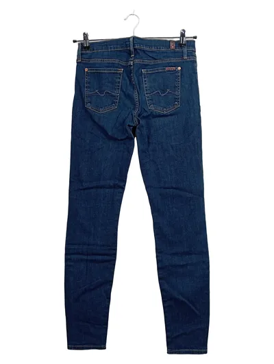 7 For All Mankind Damen Jeans Skinny Fit Blau Gr. 40 W31 L30