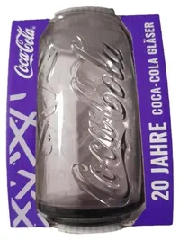 Coca-Cola Glas Cognacglas 20 Jahre Jubiläum Transparent 12cm 1