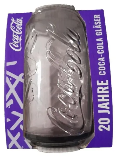 Coca-Cola Glas Cognacglas 20 Jahre Jubiläum Transparent 12cm