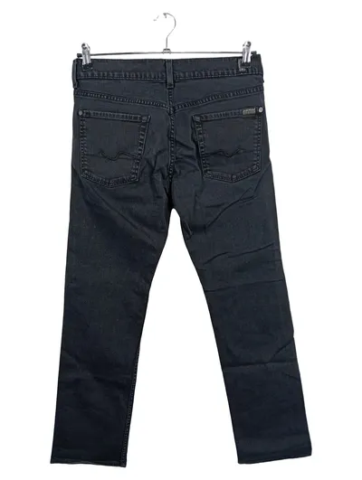 7 For All Mankind Slimmy Jeans Hose Herren W32 L28 Dunkelblau Casual