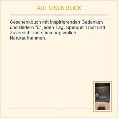 Ermutigendes für jeden Tag arsEdition Geschenkbuch Inspirierende Gedanken Bilder