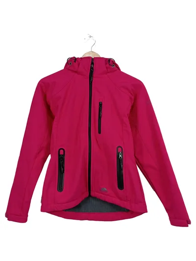 Trespass Damen Softshelljacke Pink Gr. 34 XS Kapuze Outdoor Sport