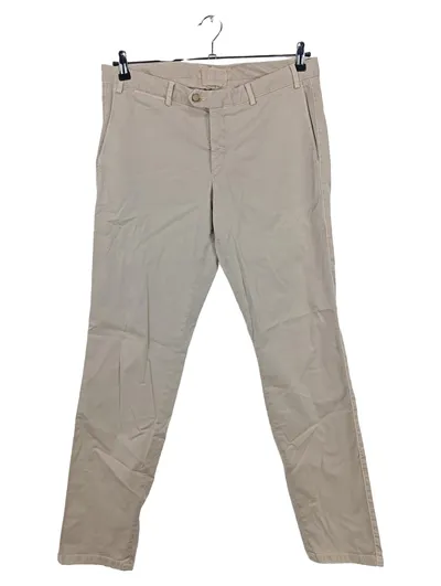 Hiltl Herren Chino Stoffhose Beige Klassisch Gr. 48