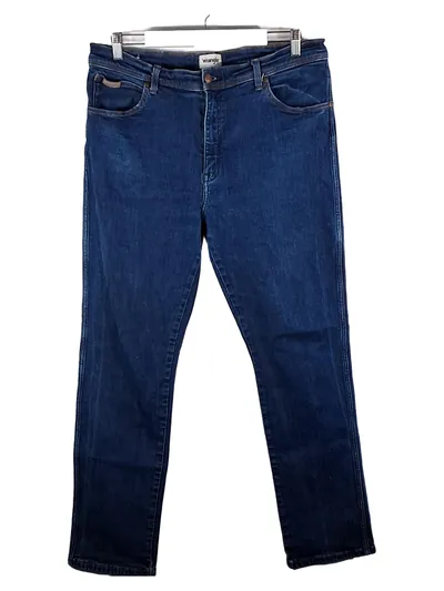 Wrangler Herren Jeans Straight Leg Blau W38 L32 Casual