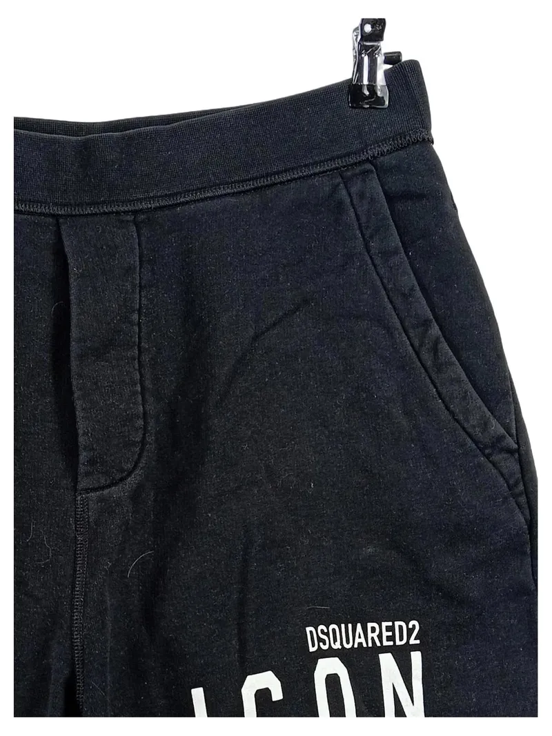 Dsquared2 Icon Herren Shorts Kurze Hose Logo-Print Schwarz Gr. M 2