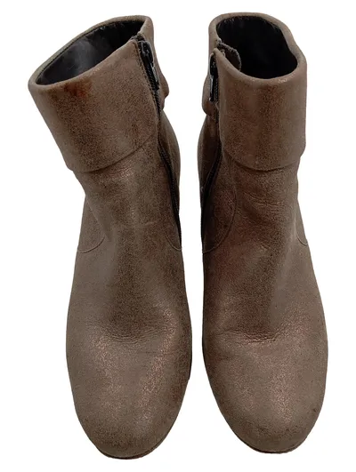 Paul Green Stiefelette Damen Braun Gr. 38 Elegant Leder Reißverschluss