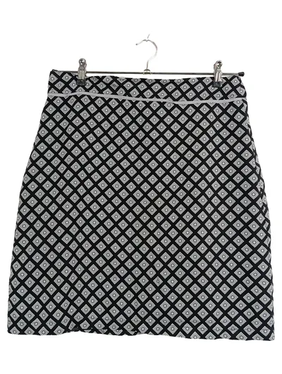 Anna Field A-Linienrock Damen Gr. 40 Schwarz Geometrisch Viskose