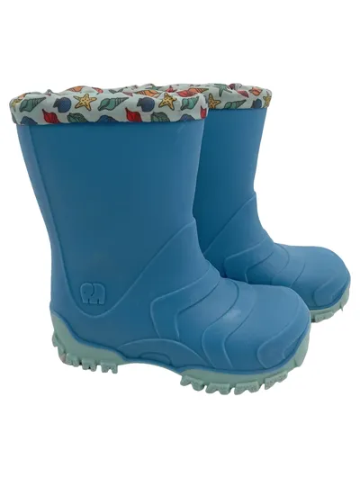CeLaVi Kinder Gummistiefel Thermo Elefant Blau Gr. 22 Regenstiefel