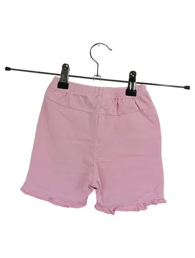 C&A Mädchen Shorts Rosa Blumenprint Rüschen Gr. 86