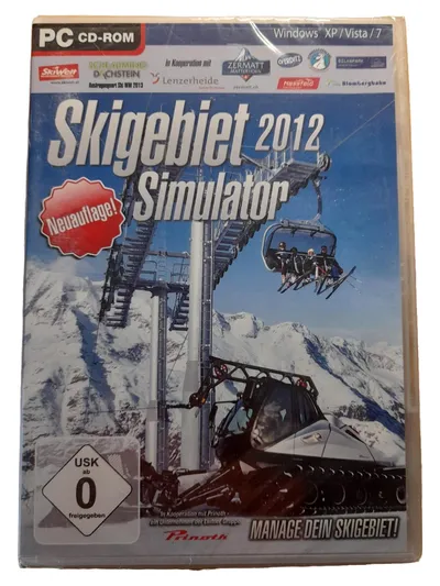 Skigebiet Simulator 2012 PC CD-ROM Neuauflage Manage dein Skigebiet