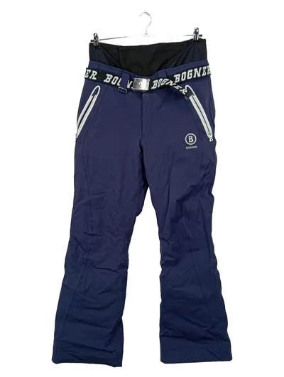 Bogner Team Herren Skihose Blau Gr. 52 W36 XL Logo Gürtel Sport