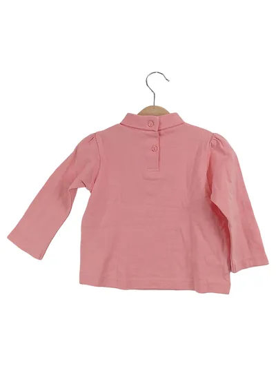 C&A Pullover Mädchen Langarm Rollkragen Rosa Gr. 86