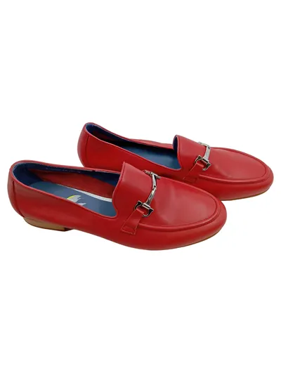 Regarde Le Ciel Damen Loafer Slipper 158902 Leder Rot Gr. 39